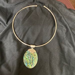 Abalone pendant (genuine abalone shell)